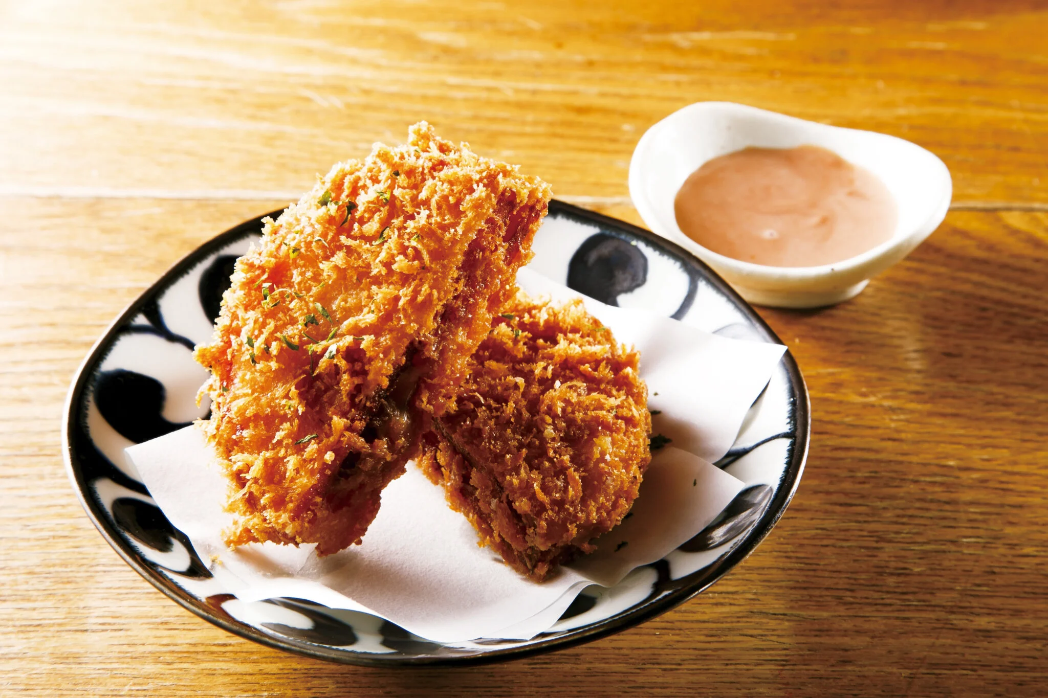 ハムカツゴルゴンゾーラ Ham Cutlet with Gorgonzola Cheese ($10)