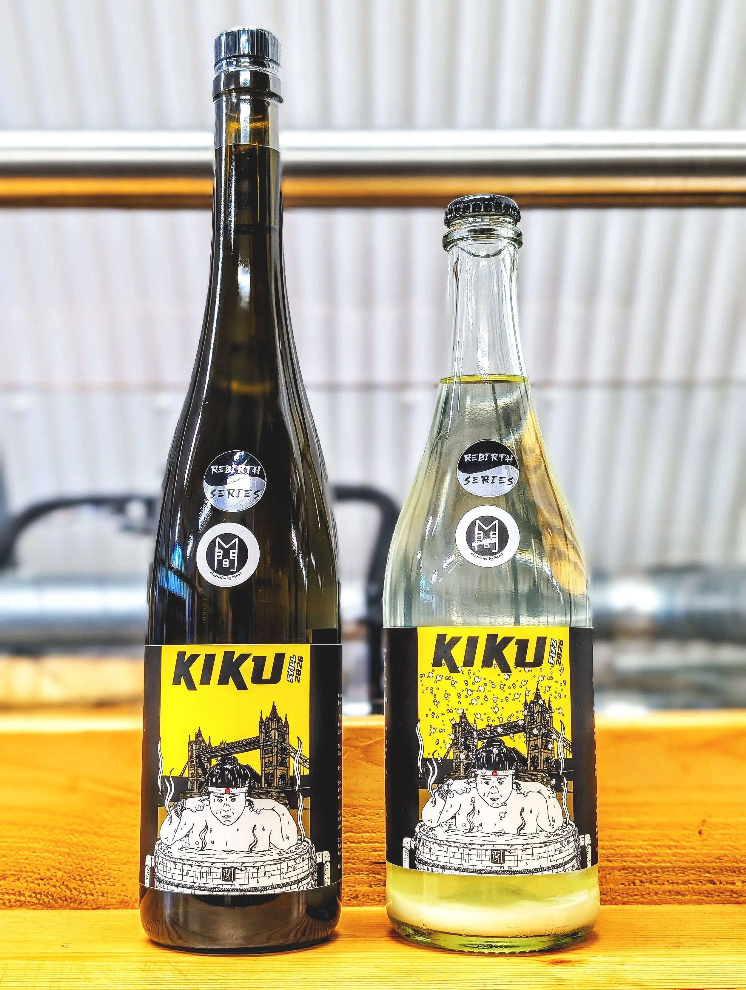 KIKU (Bodaimoto) Junmai Ginjo & Sparkling Sake 750ml