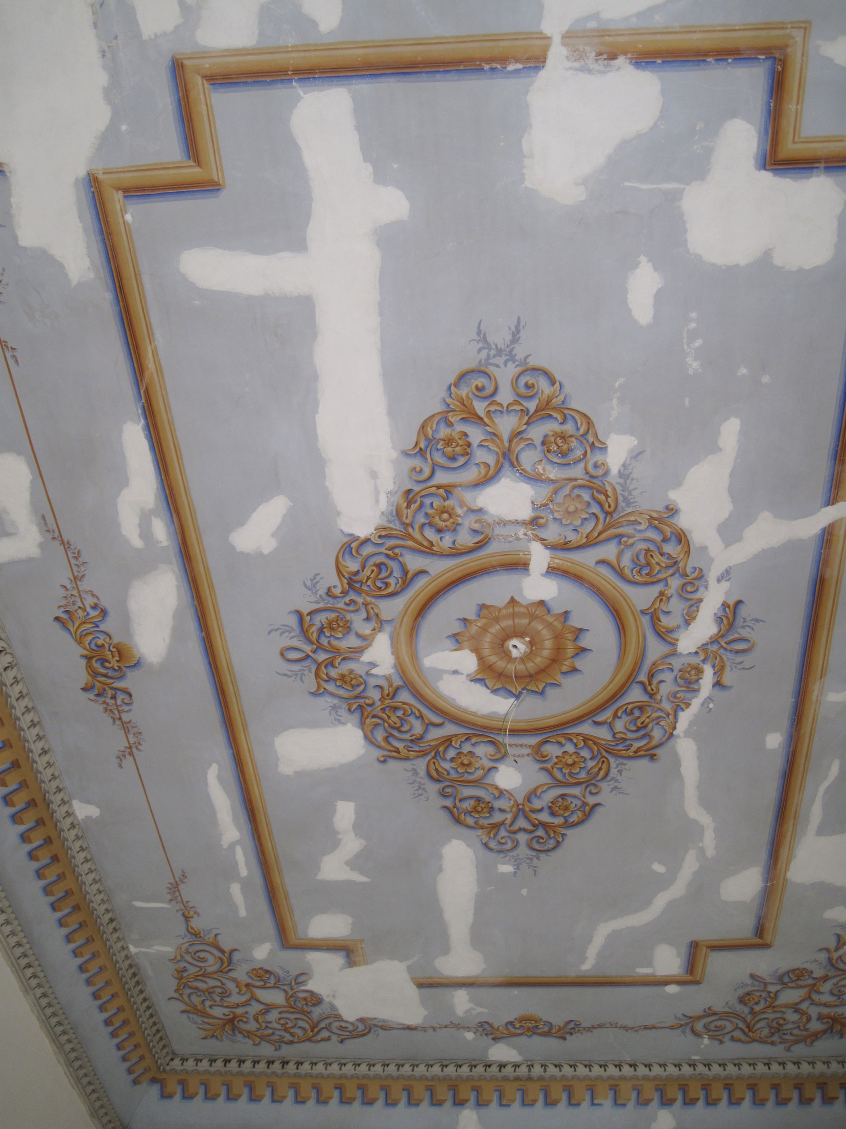 State of the premises prior to restoration.