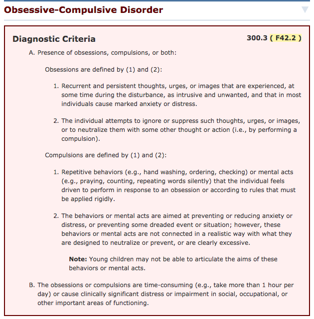 American Psychiatric Association. (2013). Diagnostic and statistical manual of mental disorders (5th ed.). Arlington, VA: American Psychiatric Publishing.