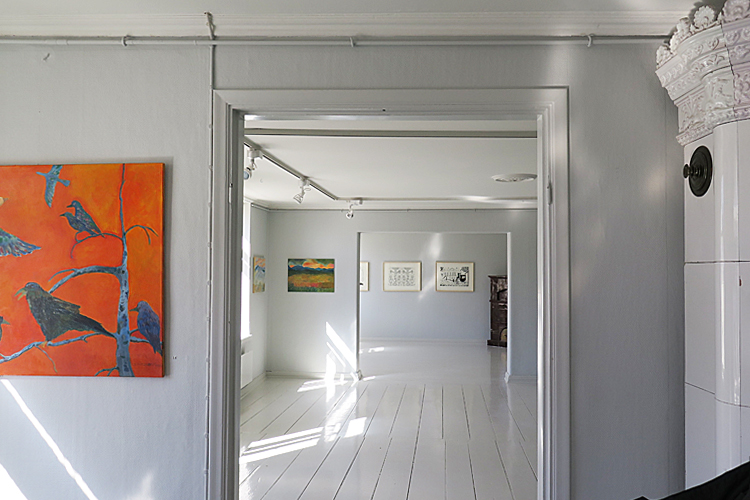 Gallery Vanha Kappalaisentalo in Old Town Porvoo, Finland.