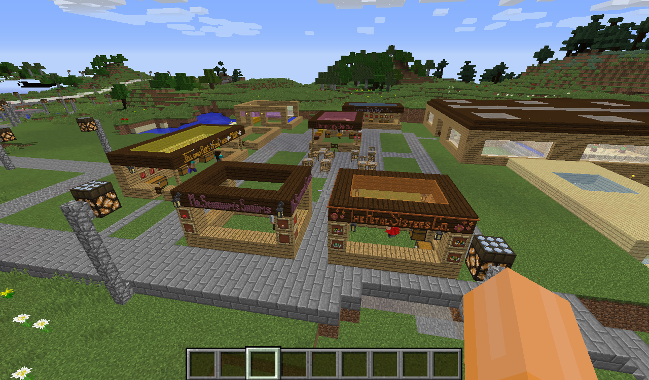 The Marketplace, filled with local farmers!