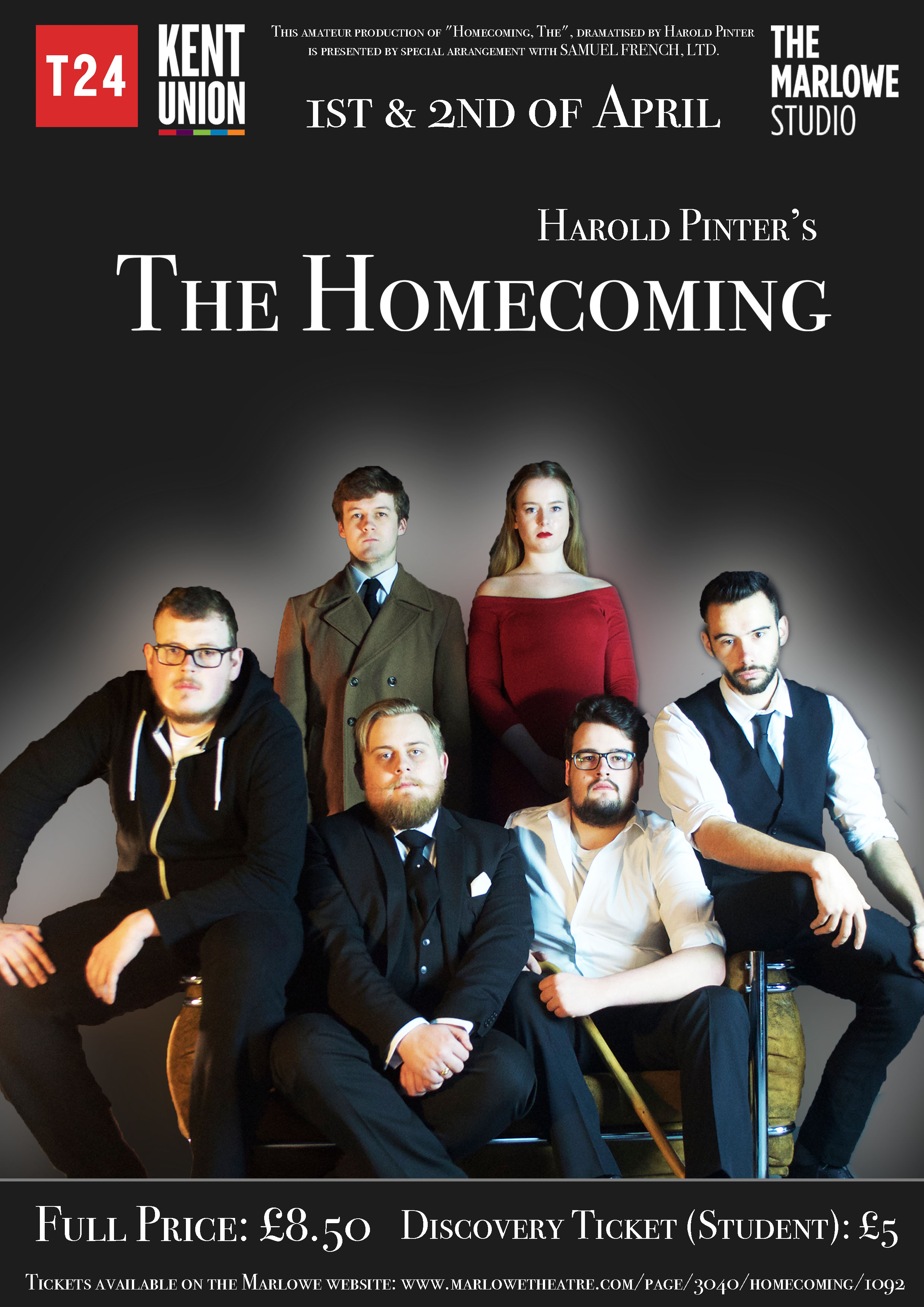 The Poster - the black band with the ticket prices was added in order to print it out as a flyer.
