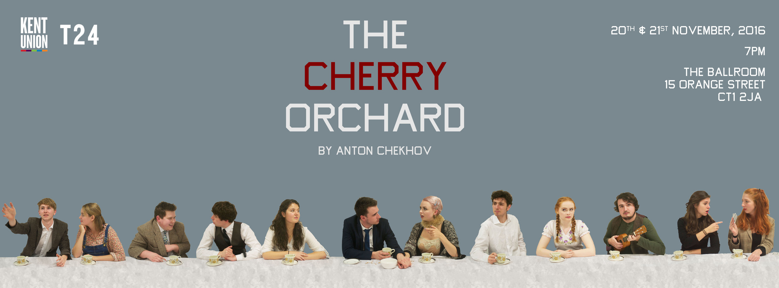 The event page cover with the whole cast. Also the cover photo for the crew to use.