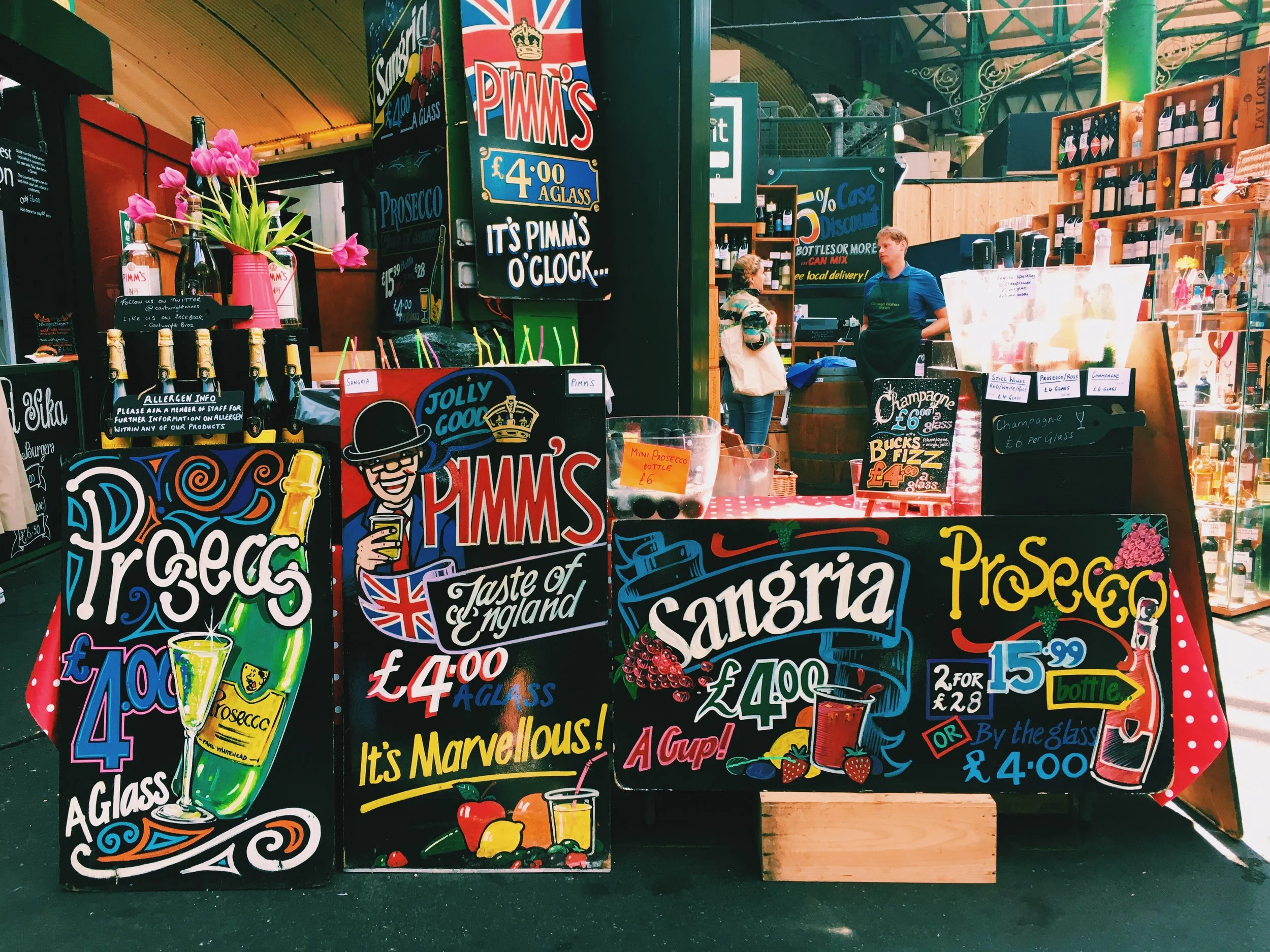 The Borough Market Pimm's stall in all its glory ~