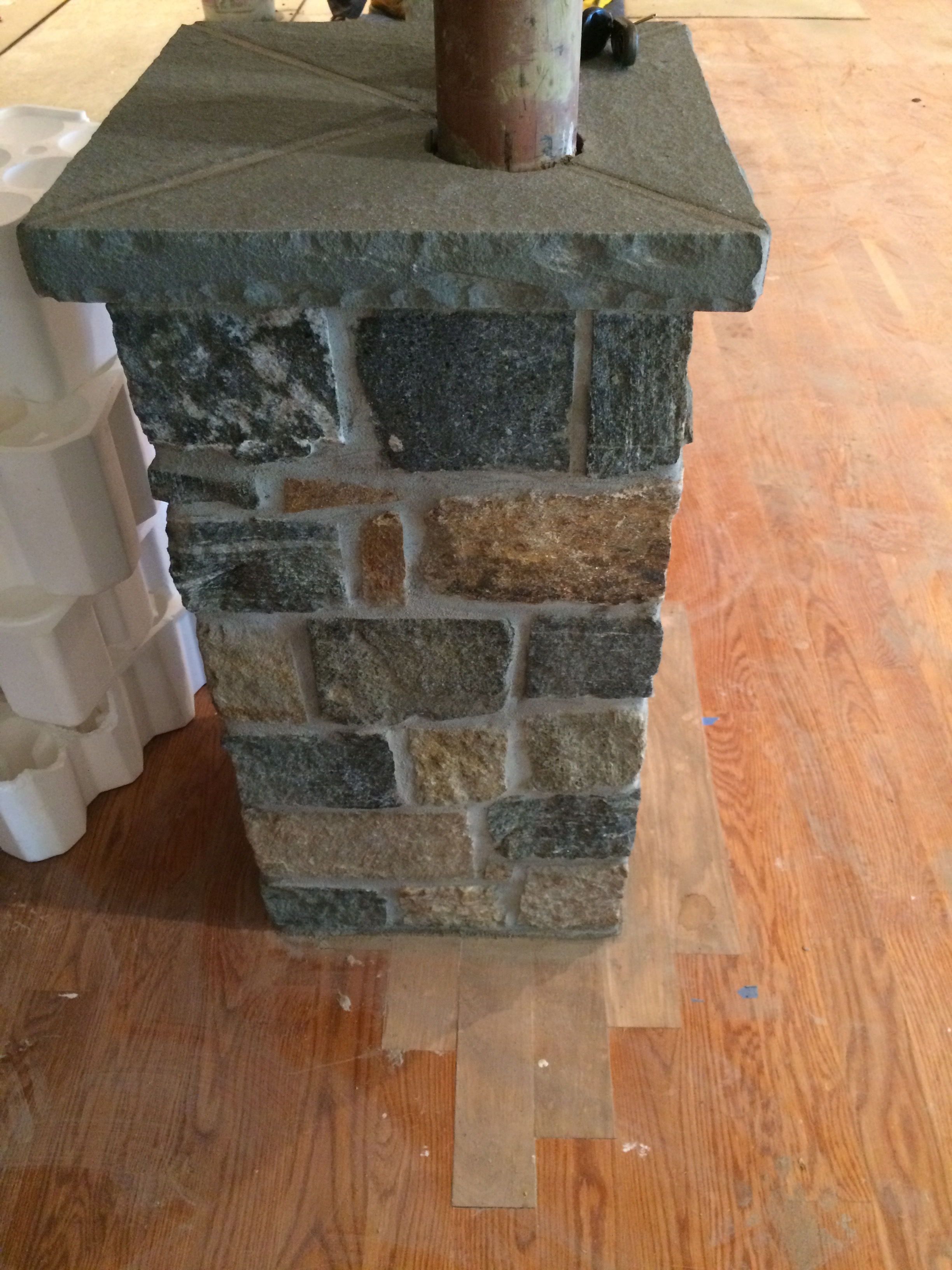 Basement Pillar Stonework (North Salem, NY)