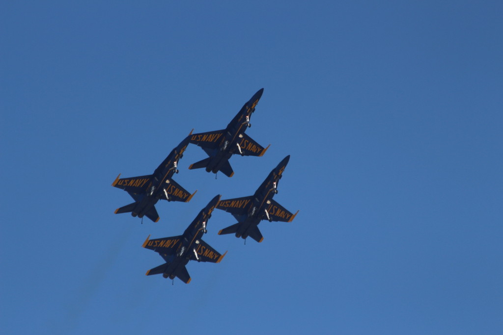 Blue Angels "Diamond" Formation, MCAS Miramar Airshow, Fall 2015