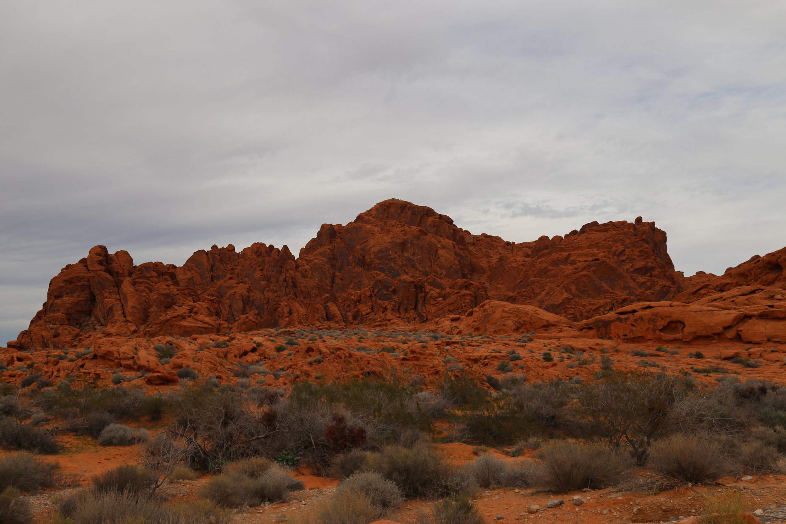 Rock Plateau on Overcast Day