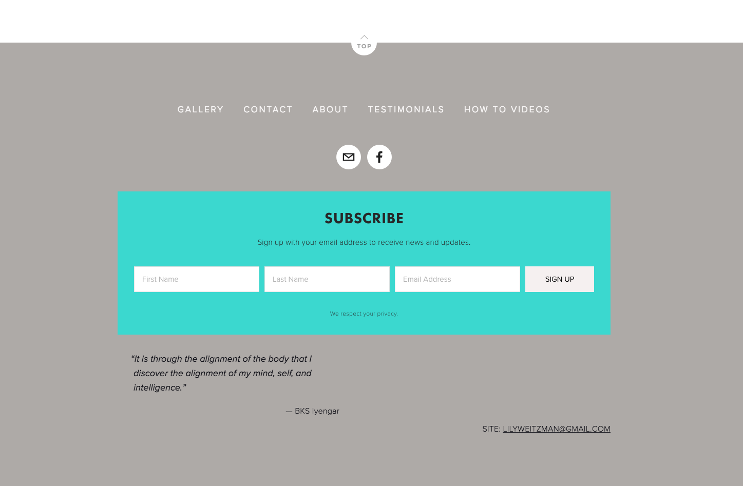 Squarespace website