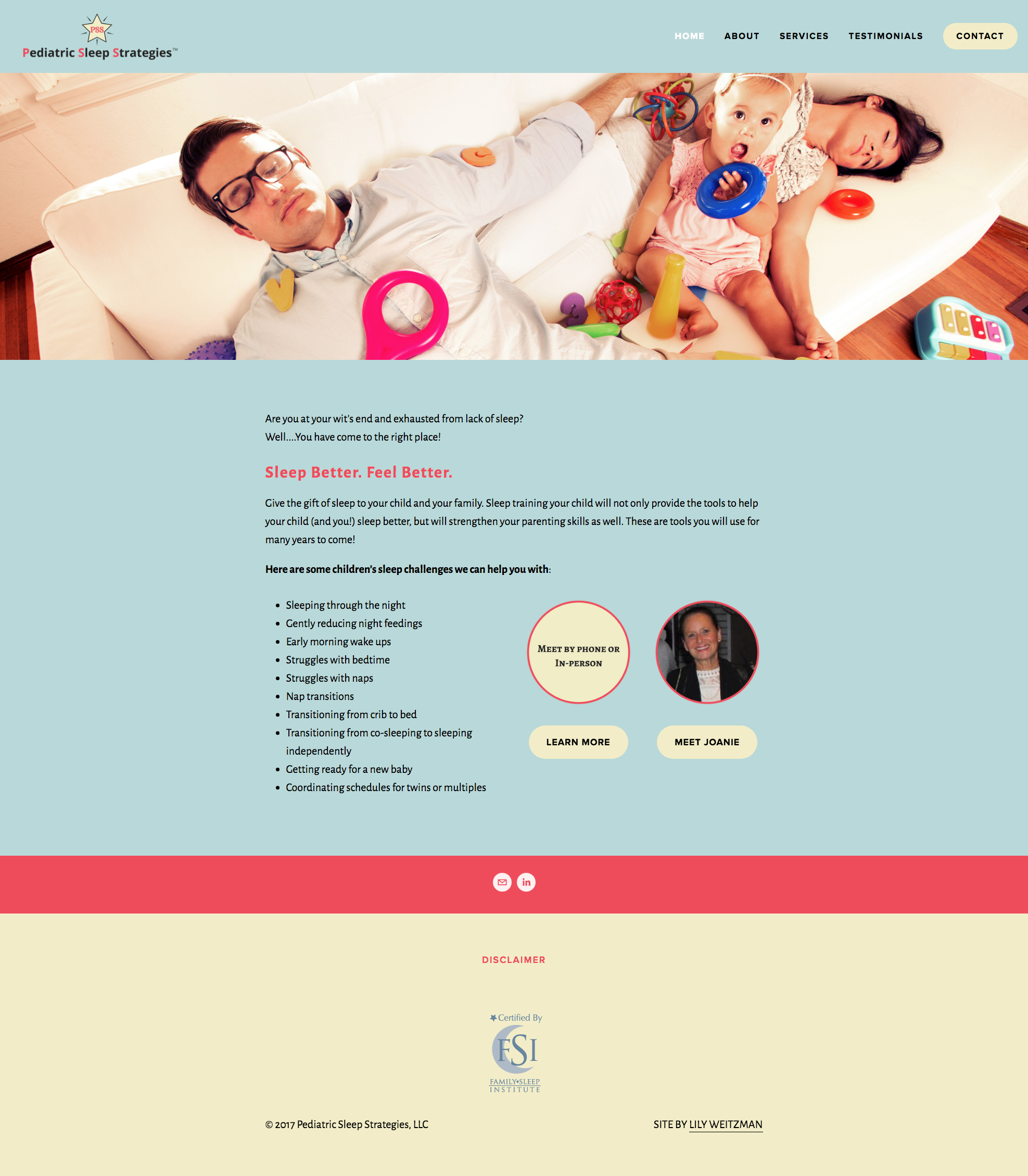 Squarespace website with Mailchimp integration