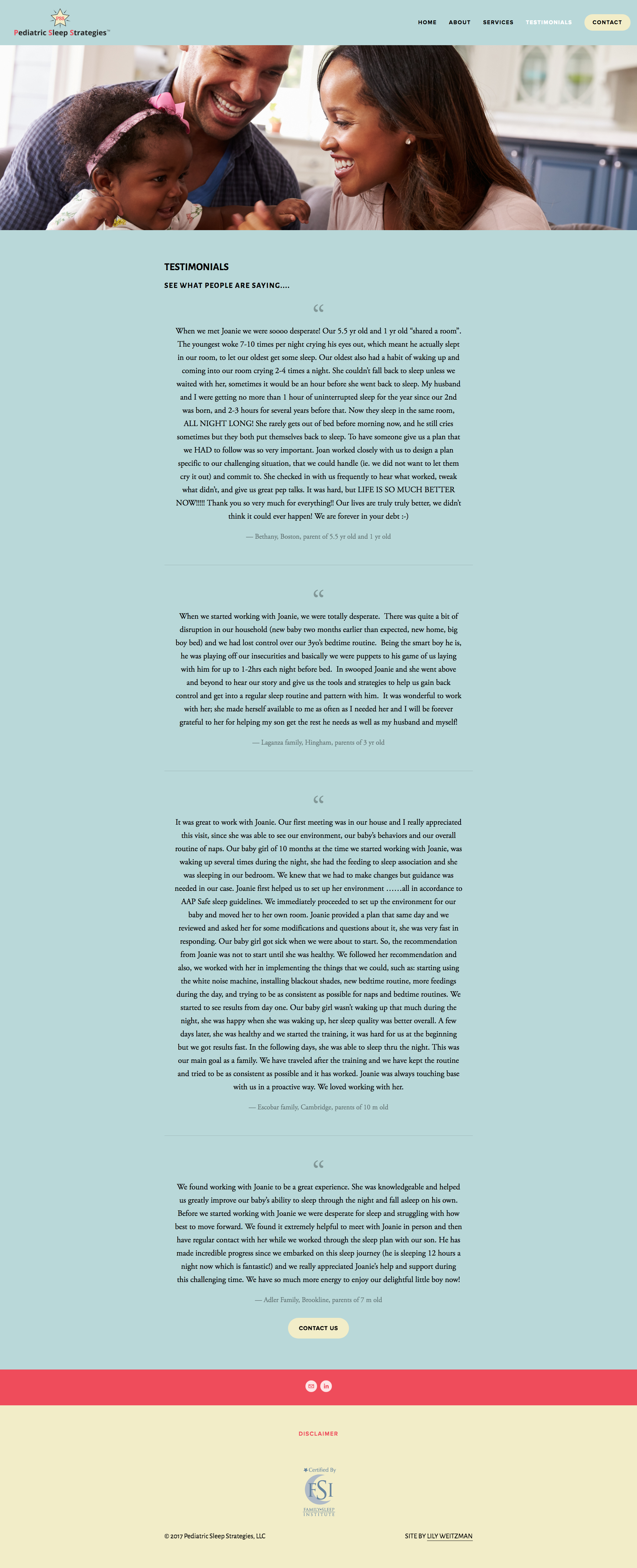 Squarespace website with Mailchimp integration