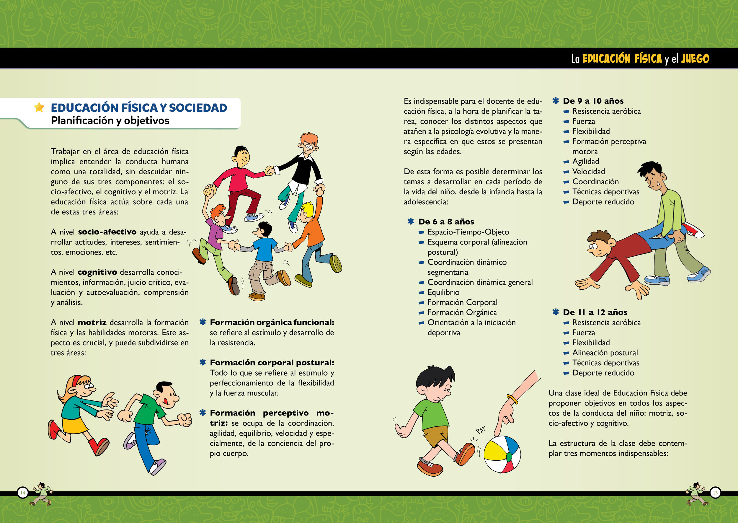 Juegos de educación física para niños de 10 a 12 años