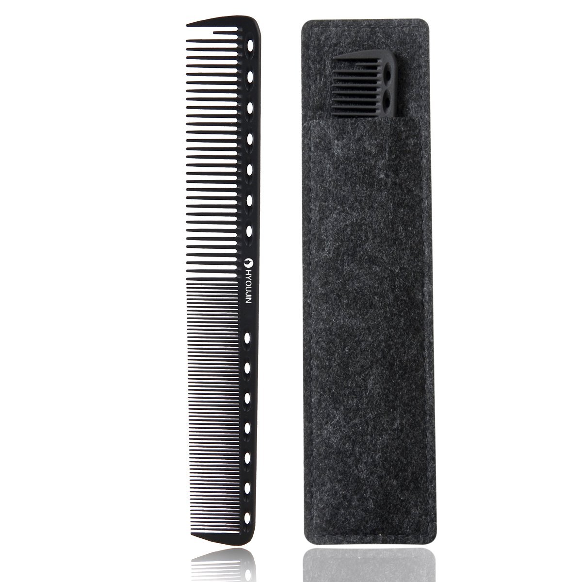  HYOUJIN 605 Black Carbon Fine Cutting Comb