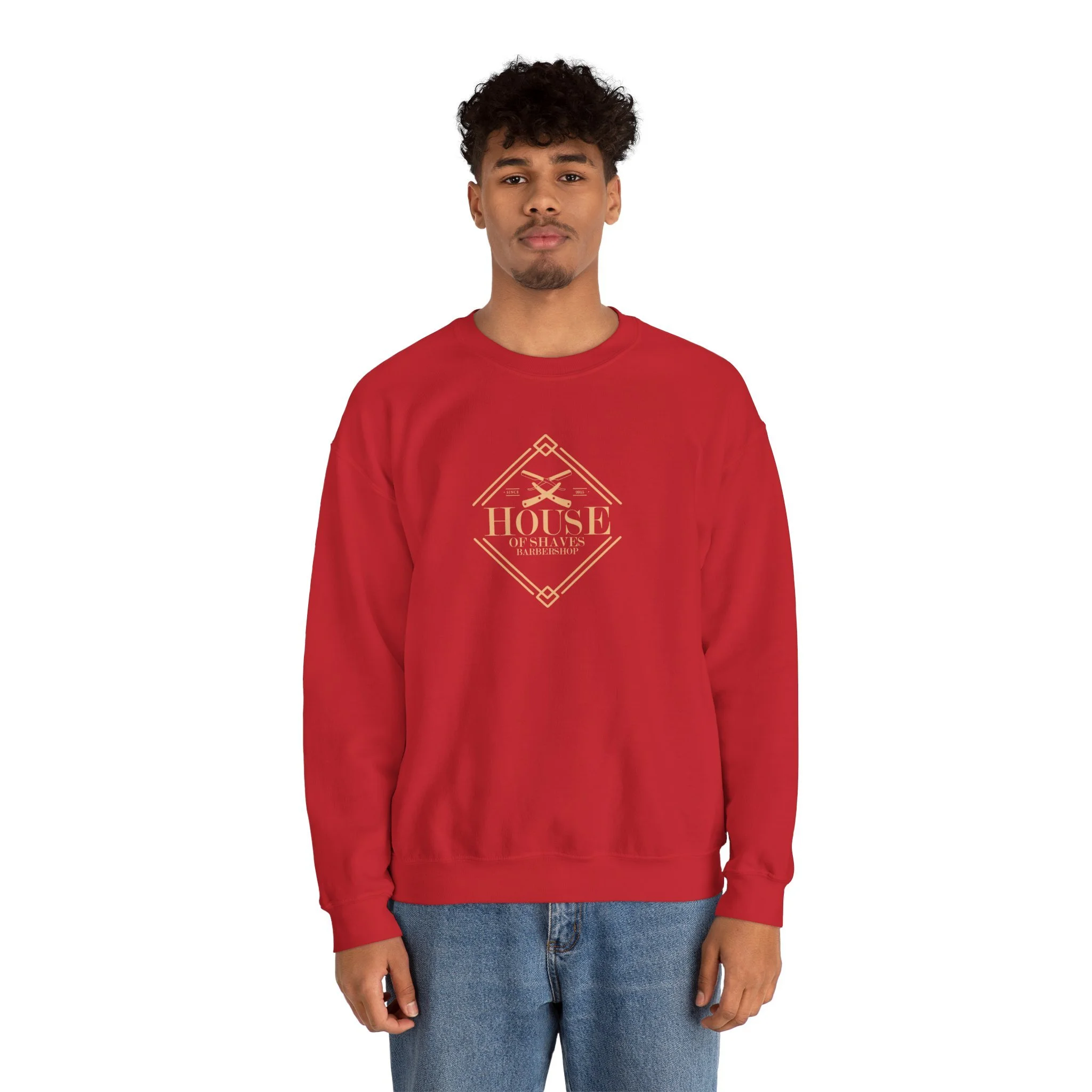 House of Shaves Barbershop Logo Crewneck Sweatshirt — Pullover