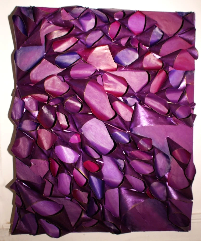 Violet Unfolding - painting by Tiffany Gholar