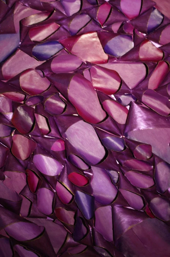 detail of Violet Unfolding - painting by Tiffany Gholar