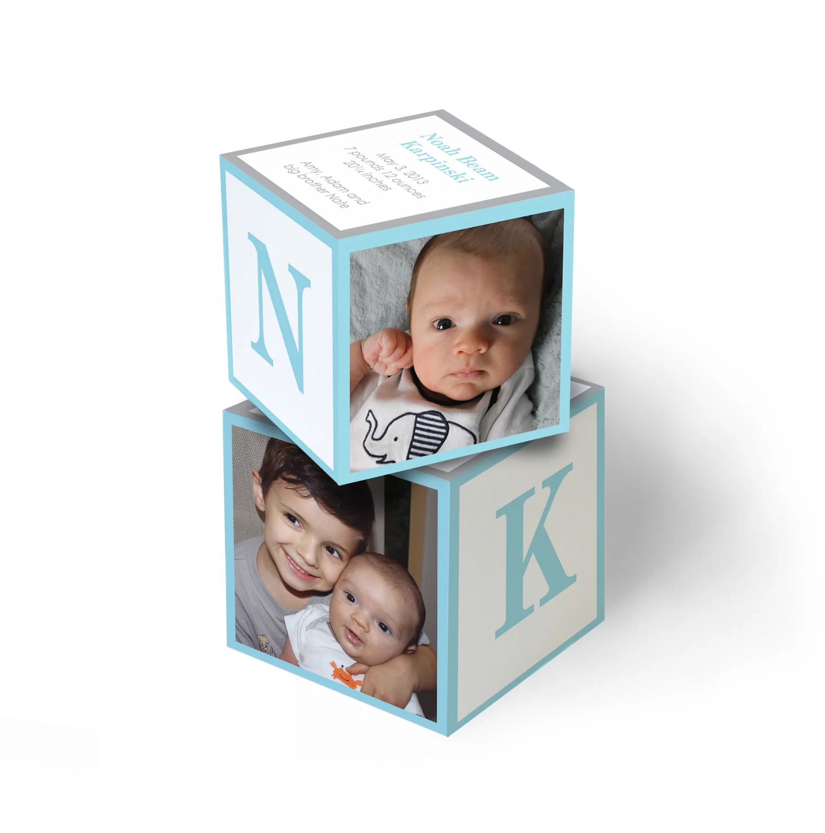 Baby Block Birth Announcement