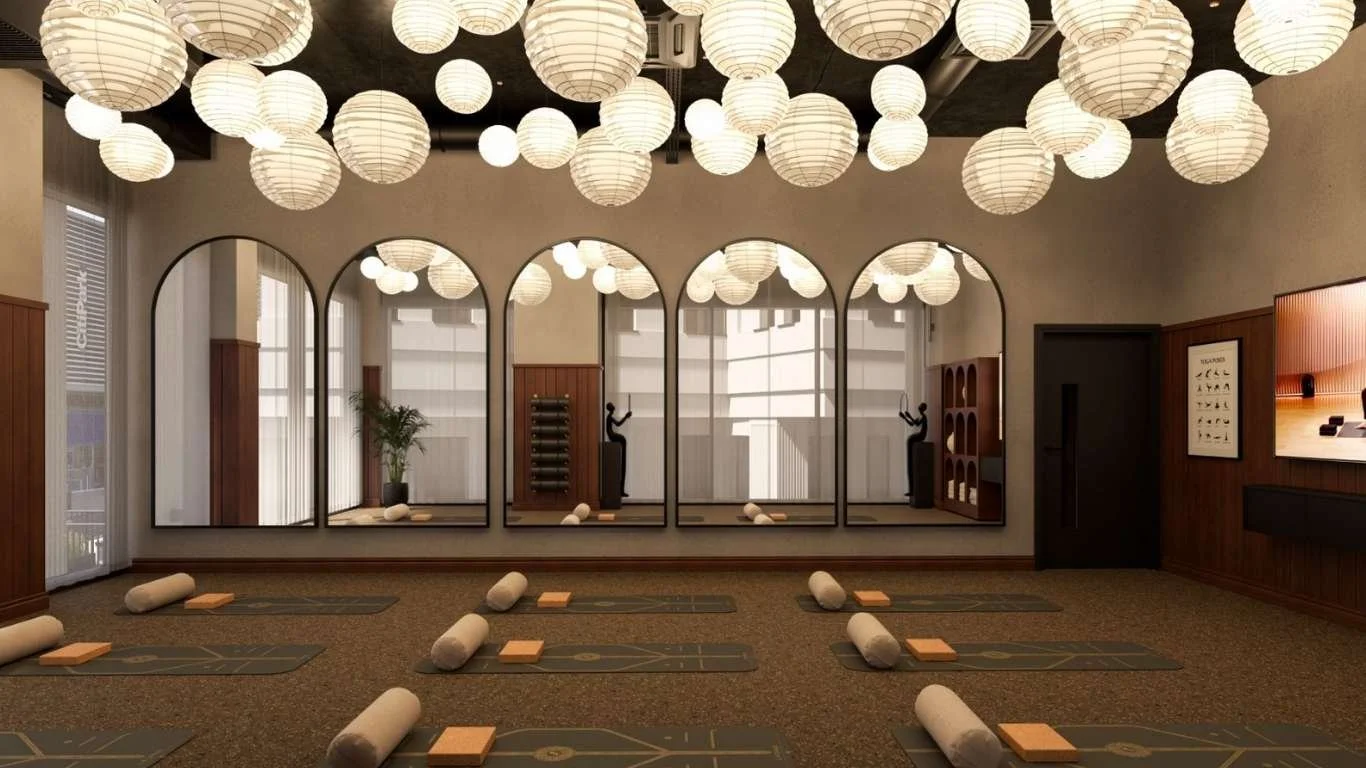 Fusion Students Leeds - yoga wellness studio design by Biofit