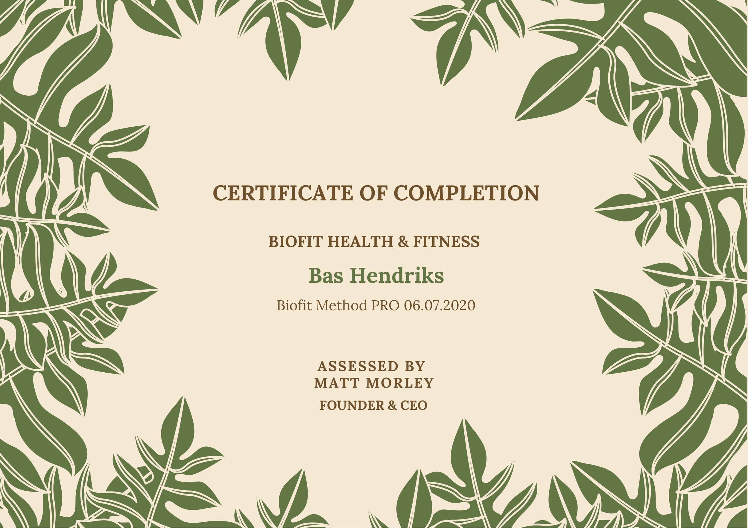 biofit method pro course completion certificate BAS HENDRIKS.jpg