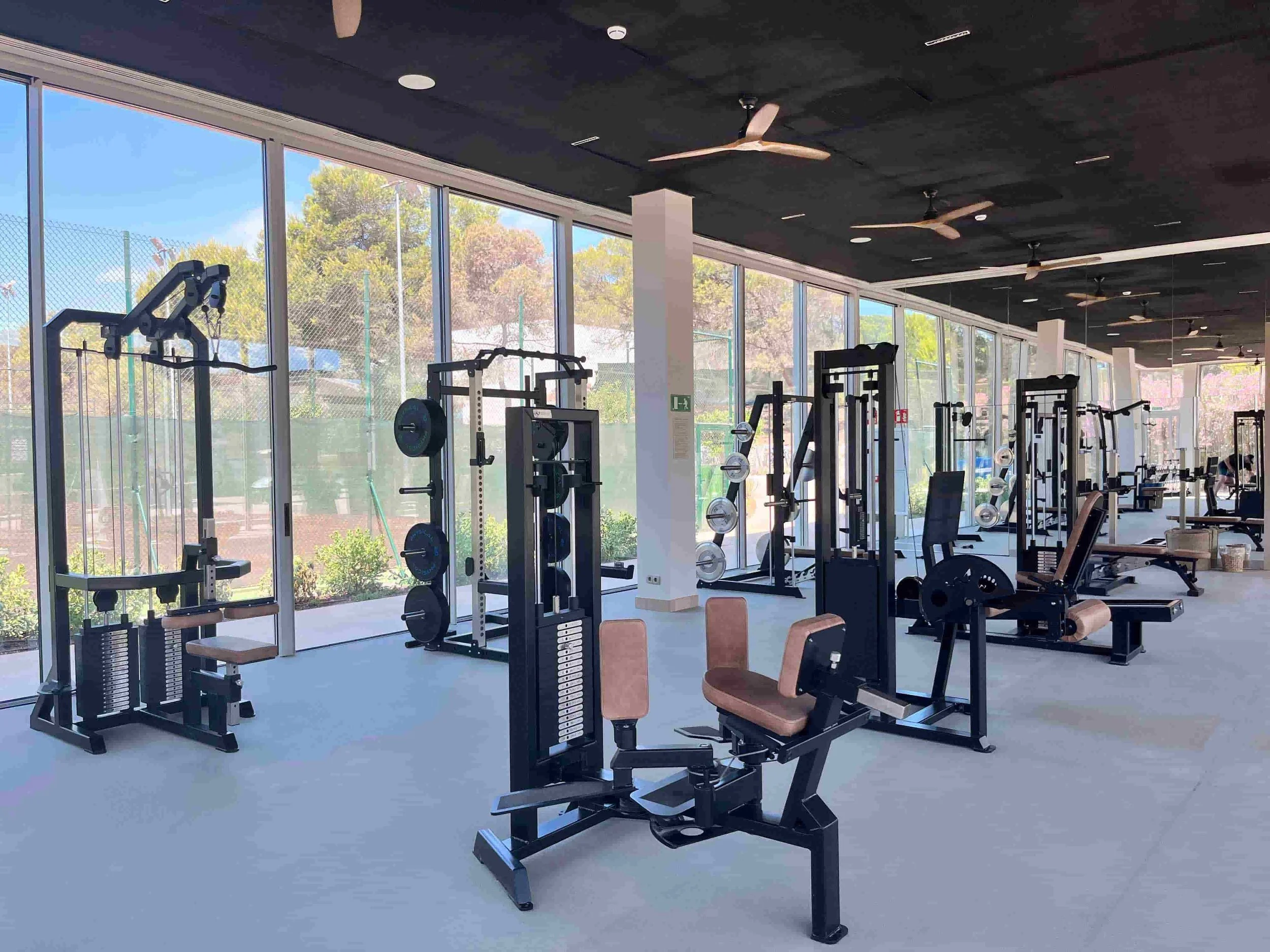 luxury resort gym design by Biofit for Ikos Porto Petro