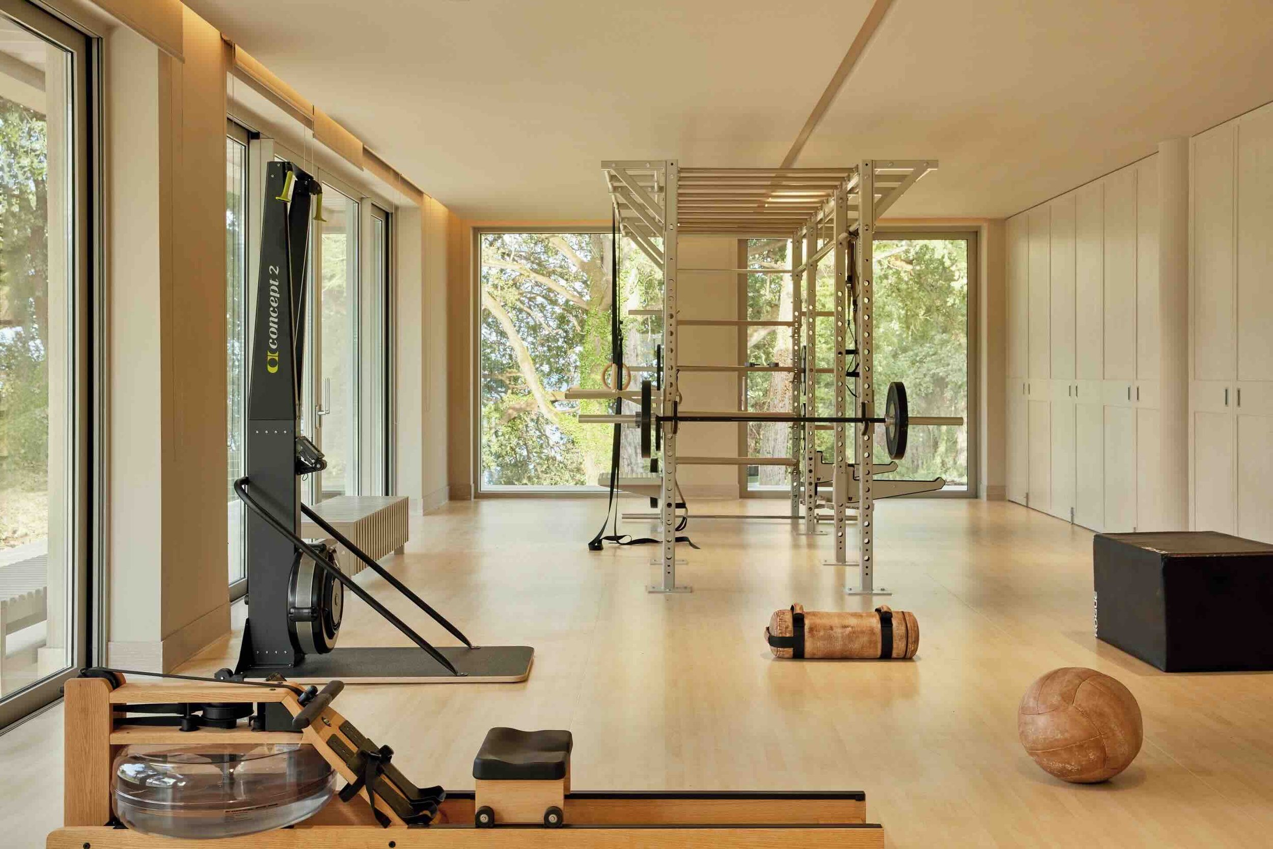 luxury resort gym design by Biofit for Ikos Resorts
