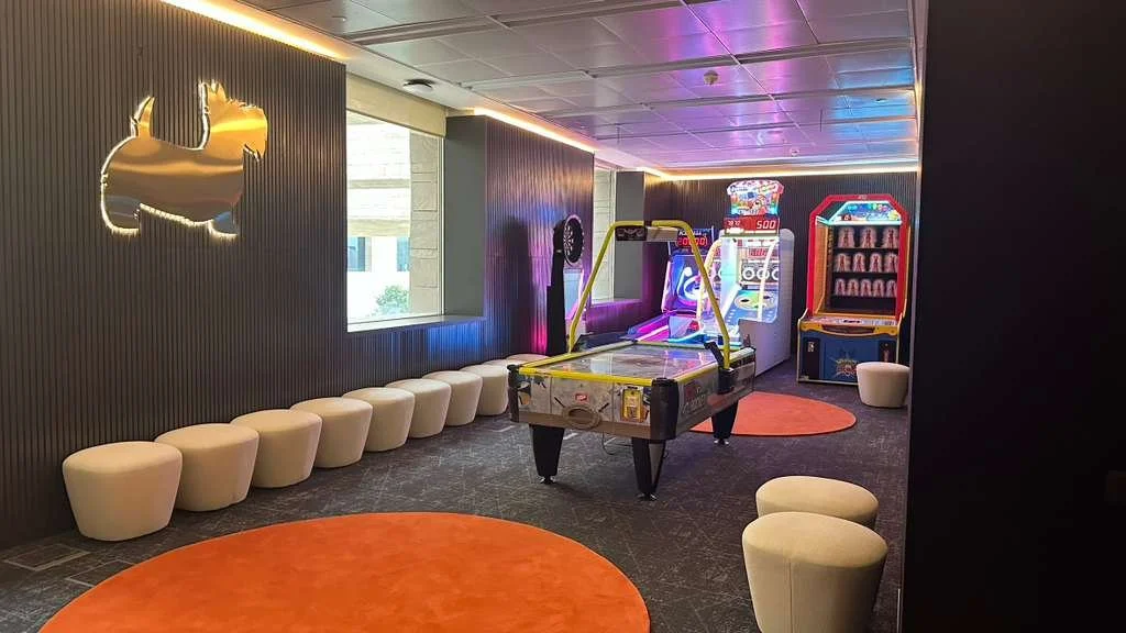 student campus e-gaming room design by Biofit for CMUQ Doha Qatar