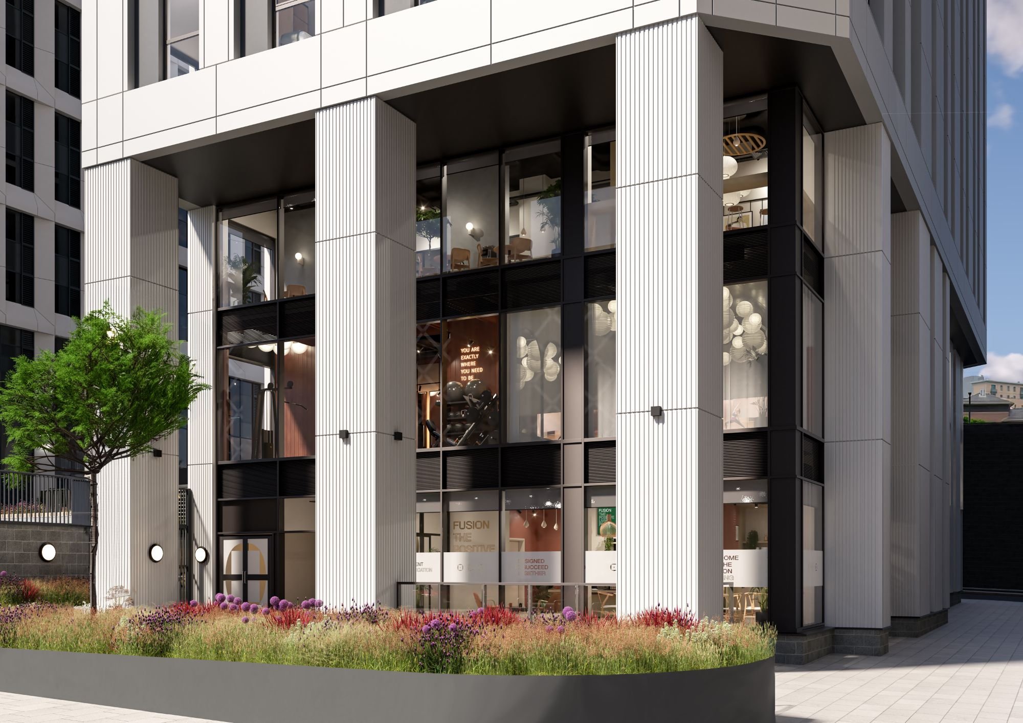 Fusion Student Leeds building exterior render