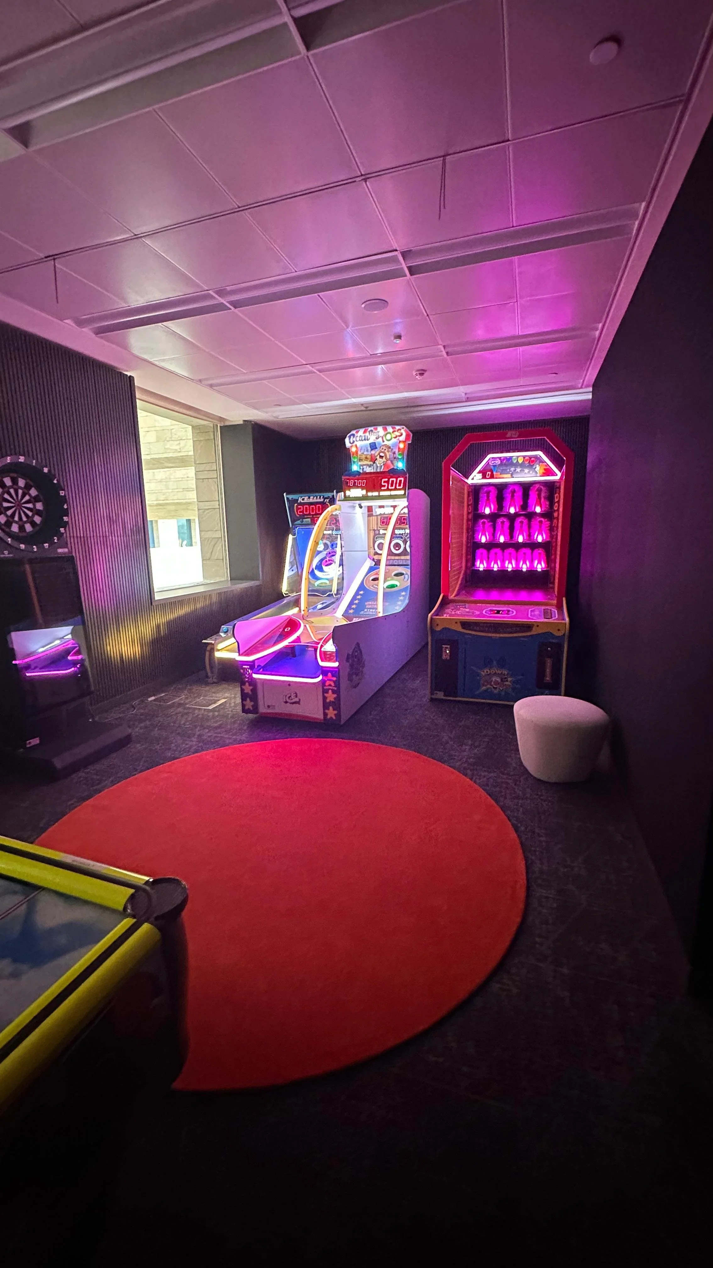 Carnegie Mellon University Qatar - student lounge - arcade game area