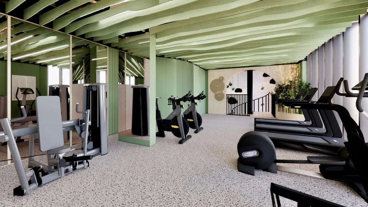 Fusion Students Birmingham concept design visualization by Biofit gym consultants