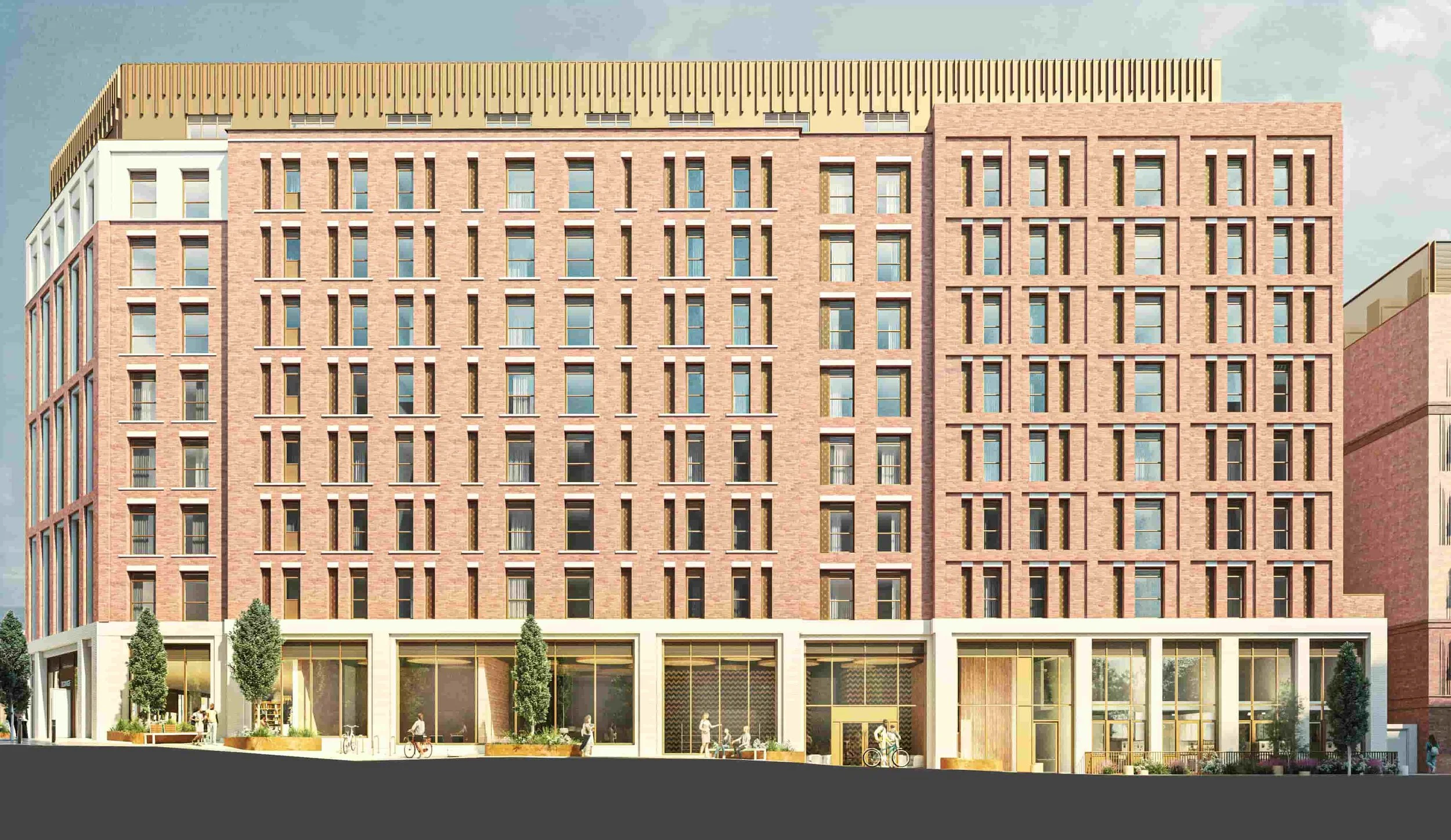 Fusion Students Lordship Lane London exterior building render by C&W Architects
