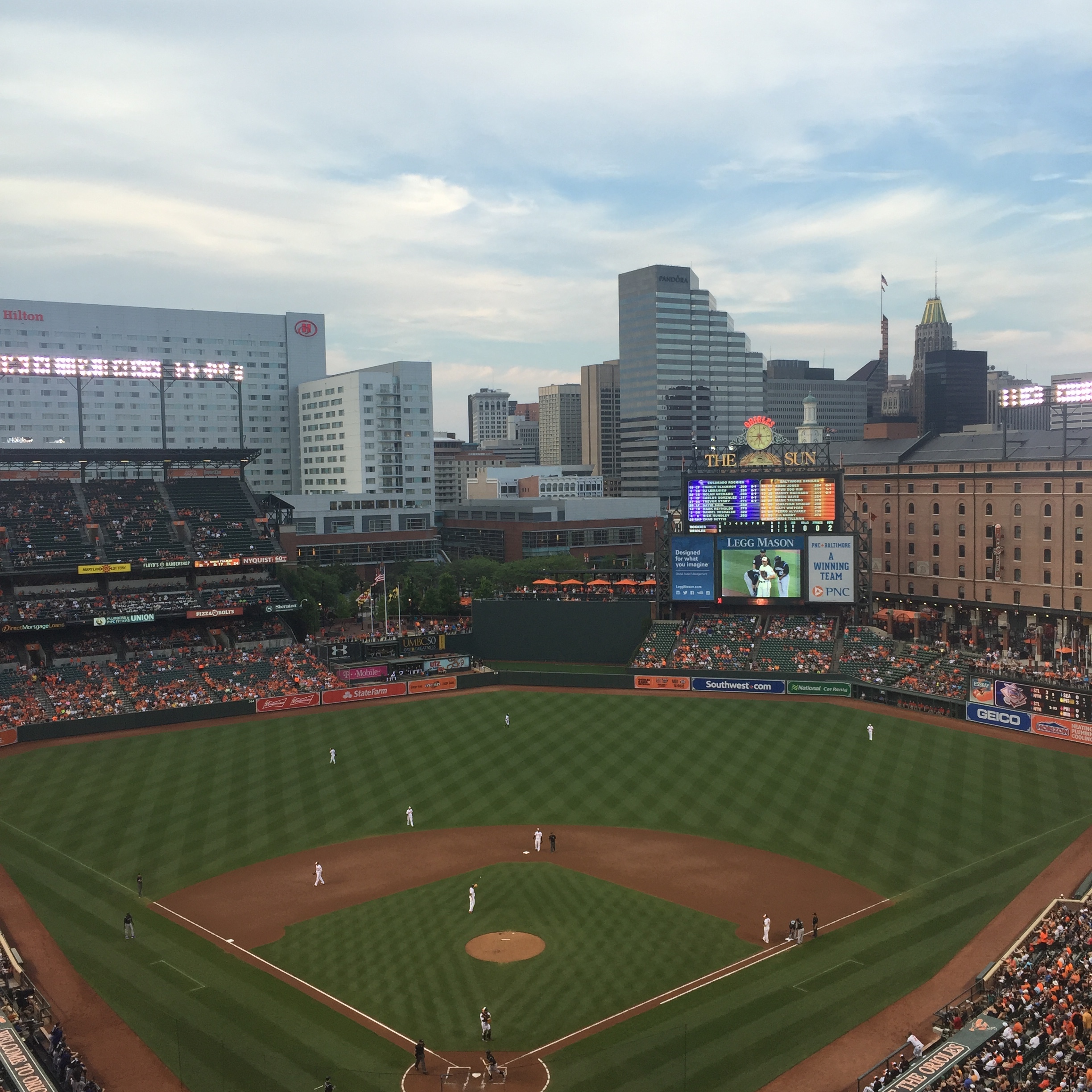 The view at our seats. Talk about #behindhomeplate