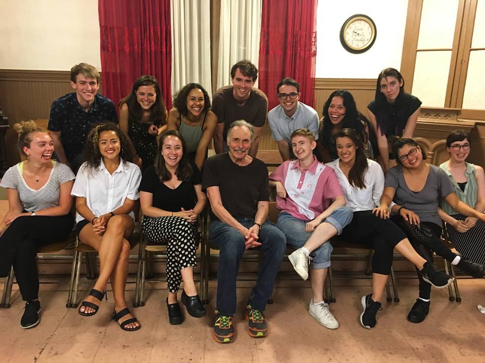  The cast of “Chamber Music” with playwright, Arthur Kopit. 
