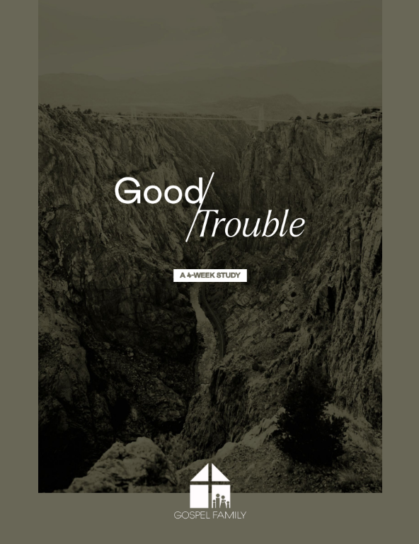 Good Trouble four-week digital study guide cover
