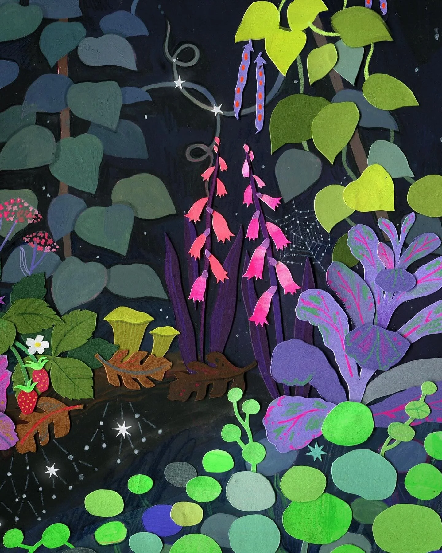 Details from a new piece &ldquo;Grow Against Abandonment&rdquo; that will be a part of my 2025 Calendar &ldquo;CRITICAL CONNECTIONS- Deepening in the Relationships and Commitments that will Shift Our World&rdquo;. 🫘🫛✨

I&rsquo;ll share more about t