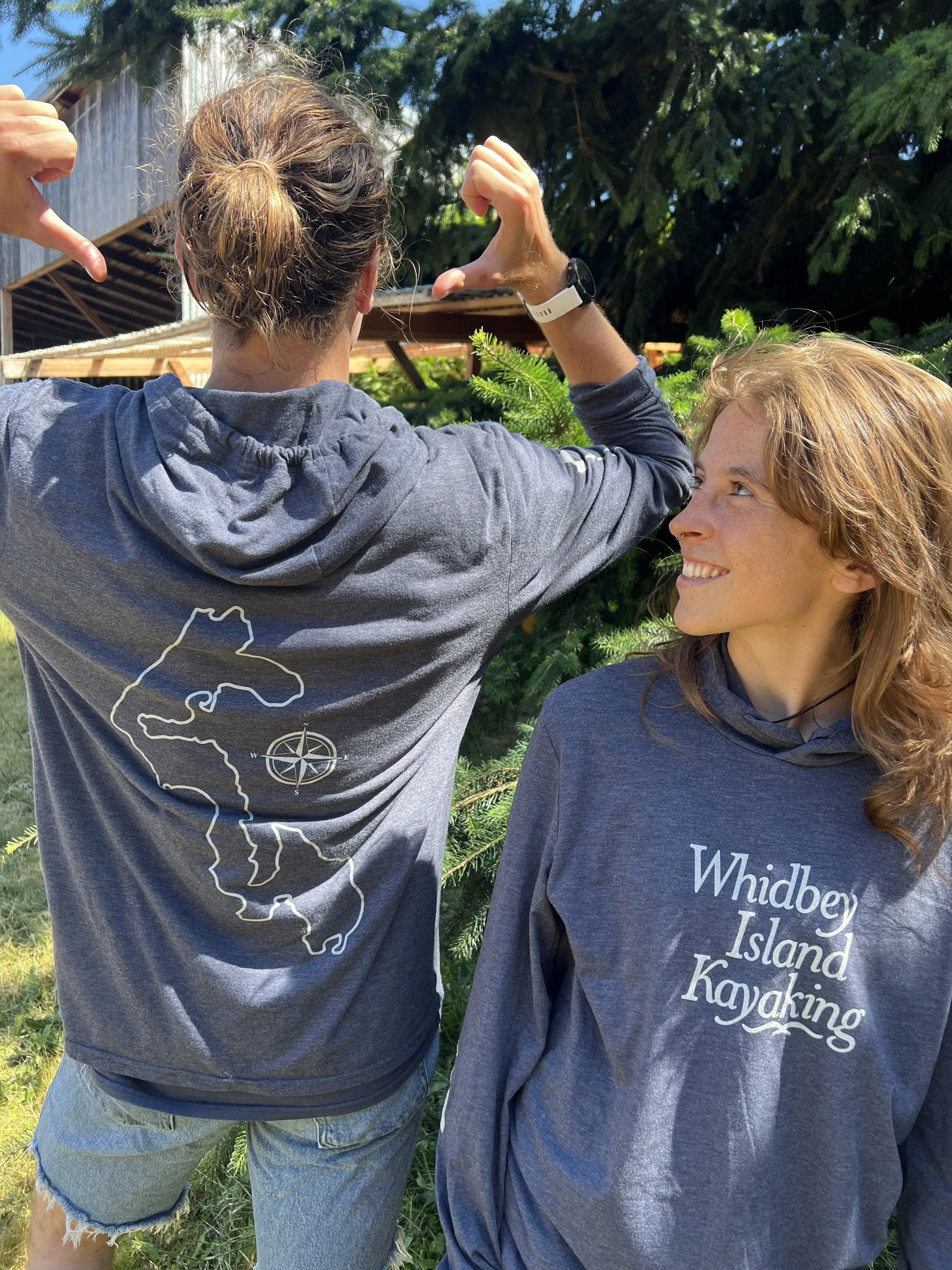 New! Unisex Tri-Blend Whidbey Hoodie Tee