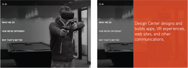 We wanted the app to be flexible and to be an aid to facilitate conversation between the sales person and potential client. Each section has a title page, and a list page that has a series of bullet points that can be selected for more information. …