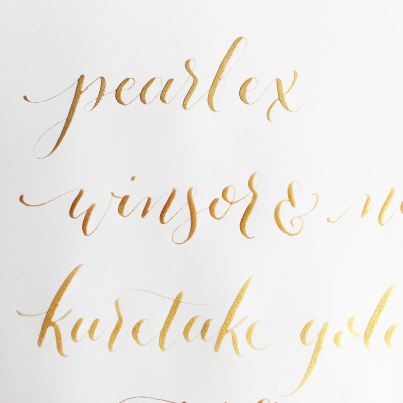 The Best Gold Calligraphy Inks! — Crooked Calligraphy
