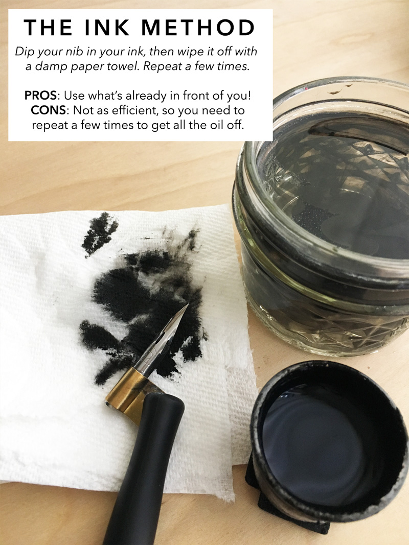 CALLIGRA-TIP: The Best Way to Clean New Nibs — Crooked Calligraphy