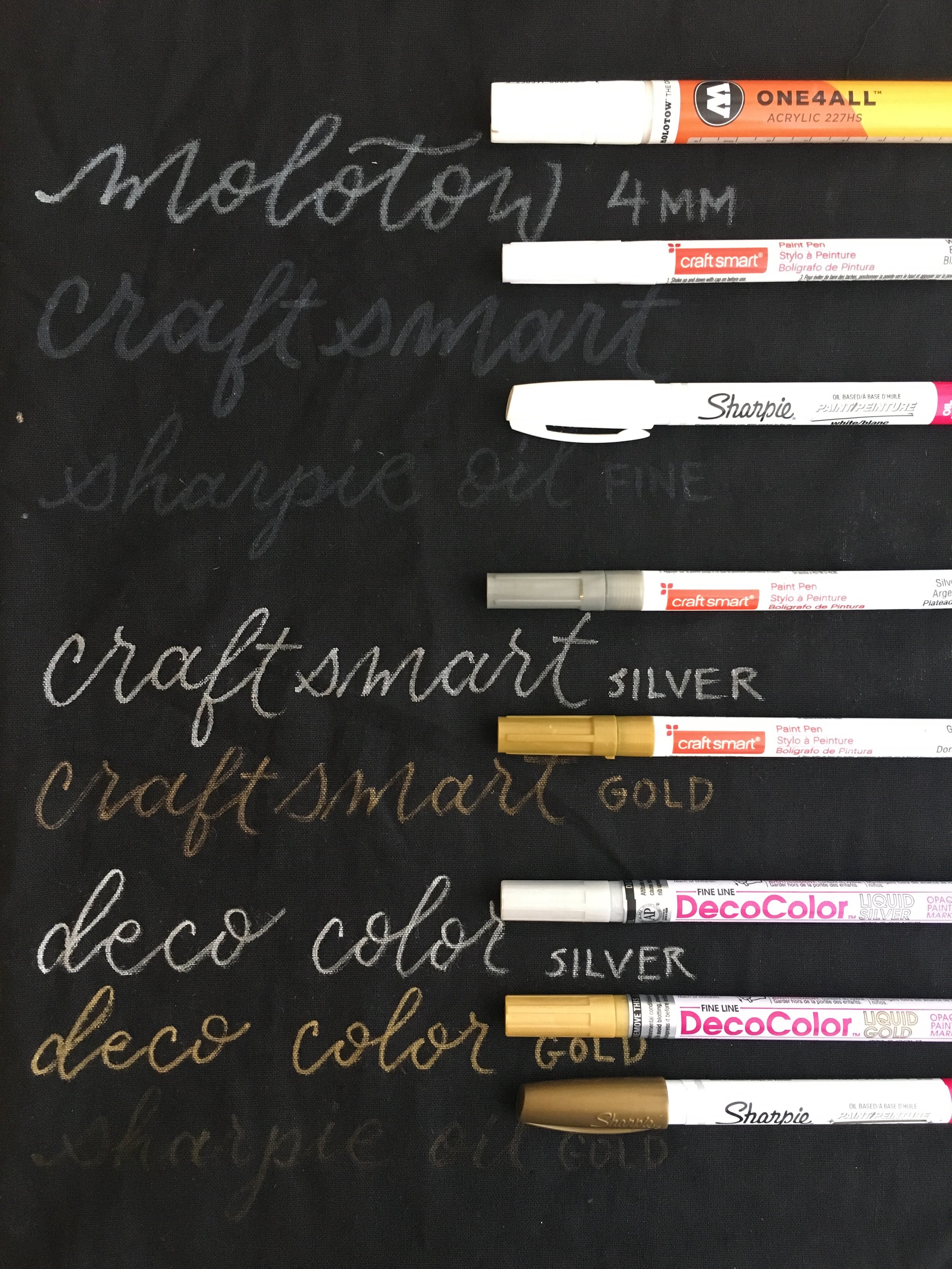 SHINAH REVIEWS: The Best Paint Markers for lettering on canvas totes —  Crooked Calligraphy
