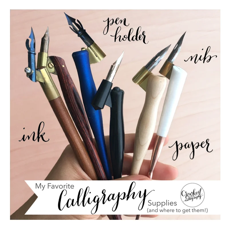 Ultimate Beginner's Guide to Pointed Pen Calligraphy [FREE WORKSHEET ...