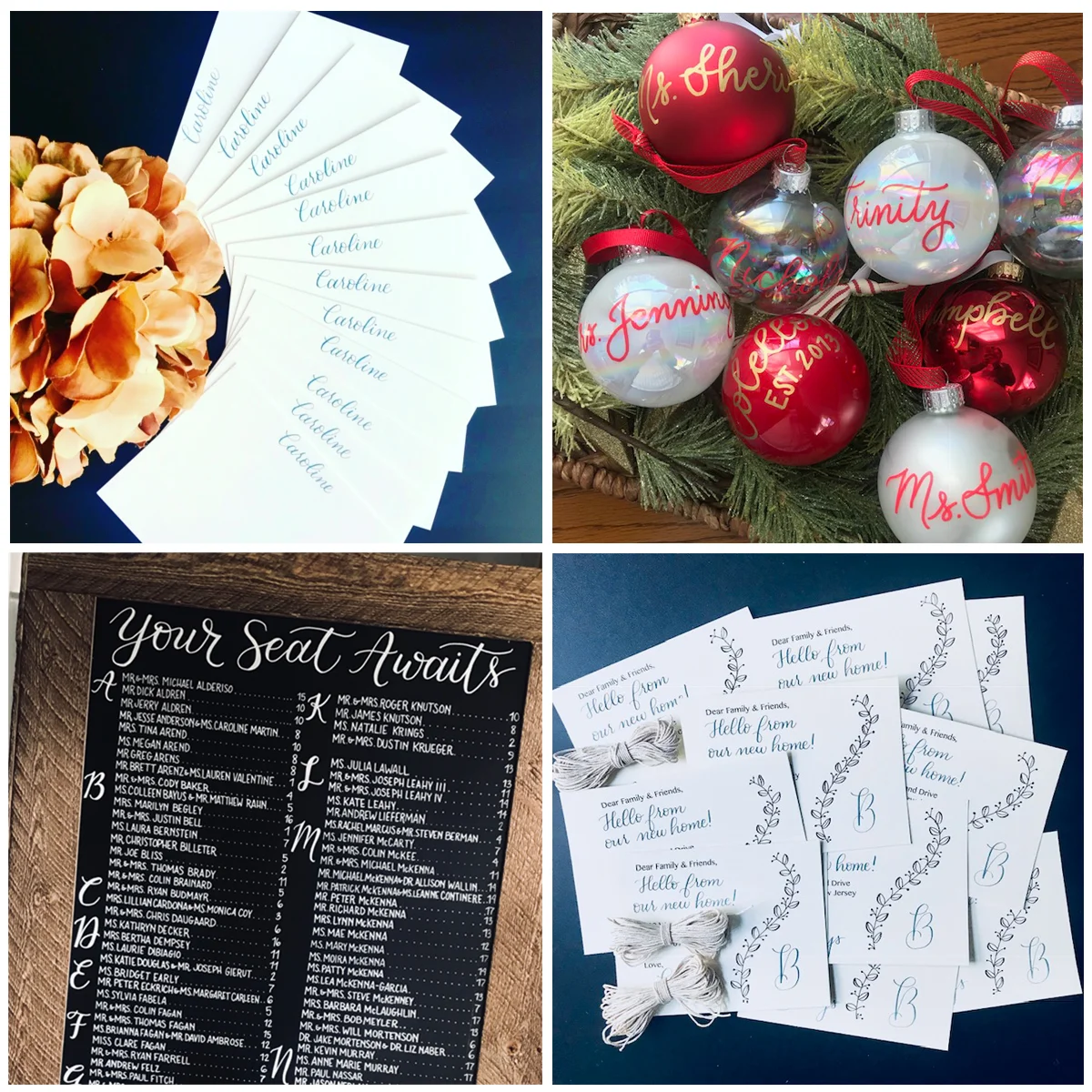 Marion’s gorgeous calligraphy - check it out on her Instagram @marionaherncalligraphy