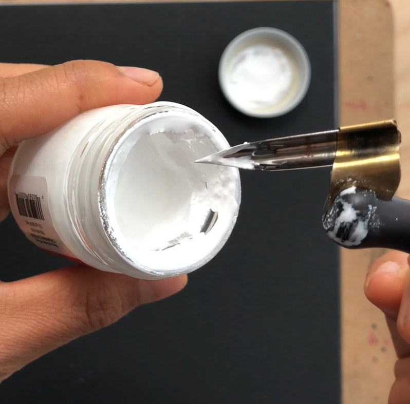 How To Use Bleedproof White Ink For Pointed Pen Calligraphy Crooked Calligraphy How To Use Bleedproof White Ink For Pointed Pen Calligraphy Crooked Calligraphy