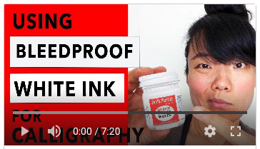 How To Use Bleedproof White Ink For Pointed Pen Calligraphy Crooked Calligraphy How To Use Bleedproof White Ink For Pointed Pen Calligraphy Crooked Calligraphy