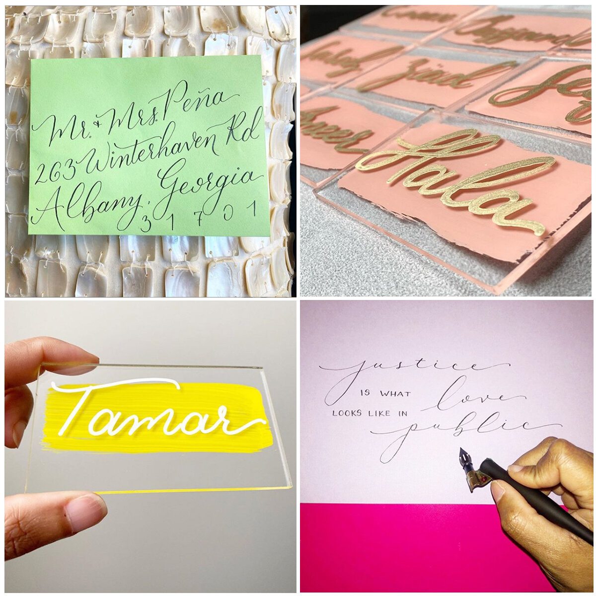 Romney’s beautiful calligraphy - check out more on her Instagram: @pinkpoppycalligraphy