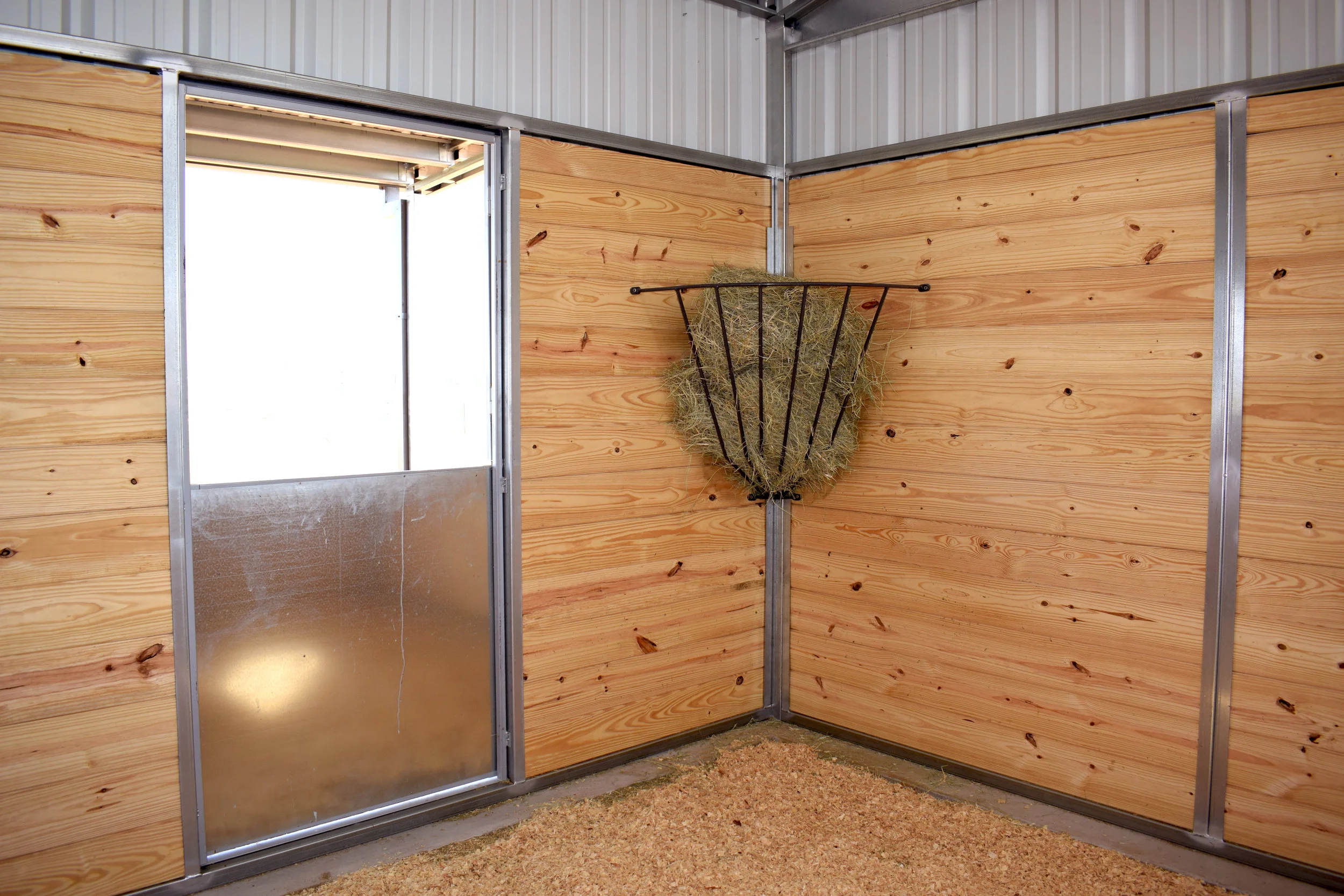 Stall Dutch Door, Corner Hay Rack