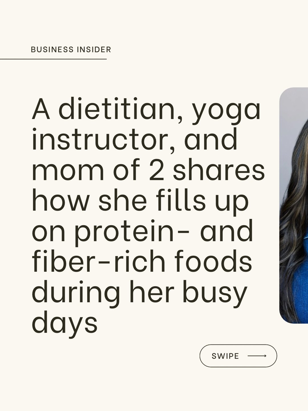 I recently sat down with @businessinsider to share &ldquo;What I Eat In A Day&rdquo; as a Dietitian, Yoga Teacher, and Mom of two. 🌯🧘🏻&zwj;♀️👧🏻🧒🏻

To be honest, #WIEIAD posts aren&rsquo;t typically my thing, but I took this interview as an opp
