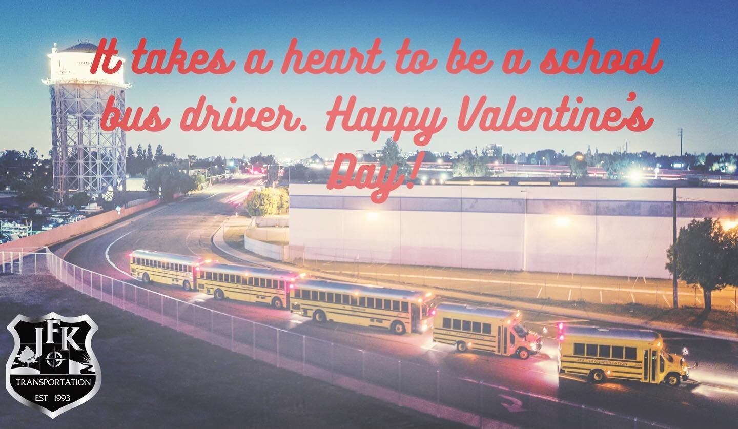 It&rsquo;s more than a job, it&rsquo;s more than driving, it&rsquo;s about loving what you do. #LoveTheStudent #LoveYourNeighbor #LoveYourEnemy #LoveChangesEverything #JFKTransportation #ValentinesDay #BusDriversRock