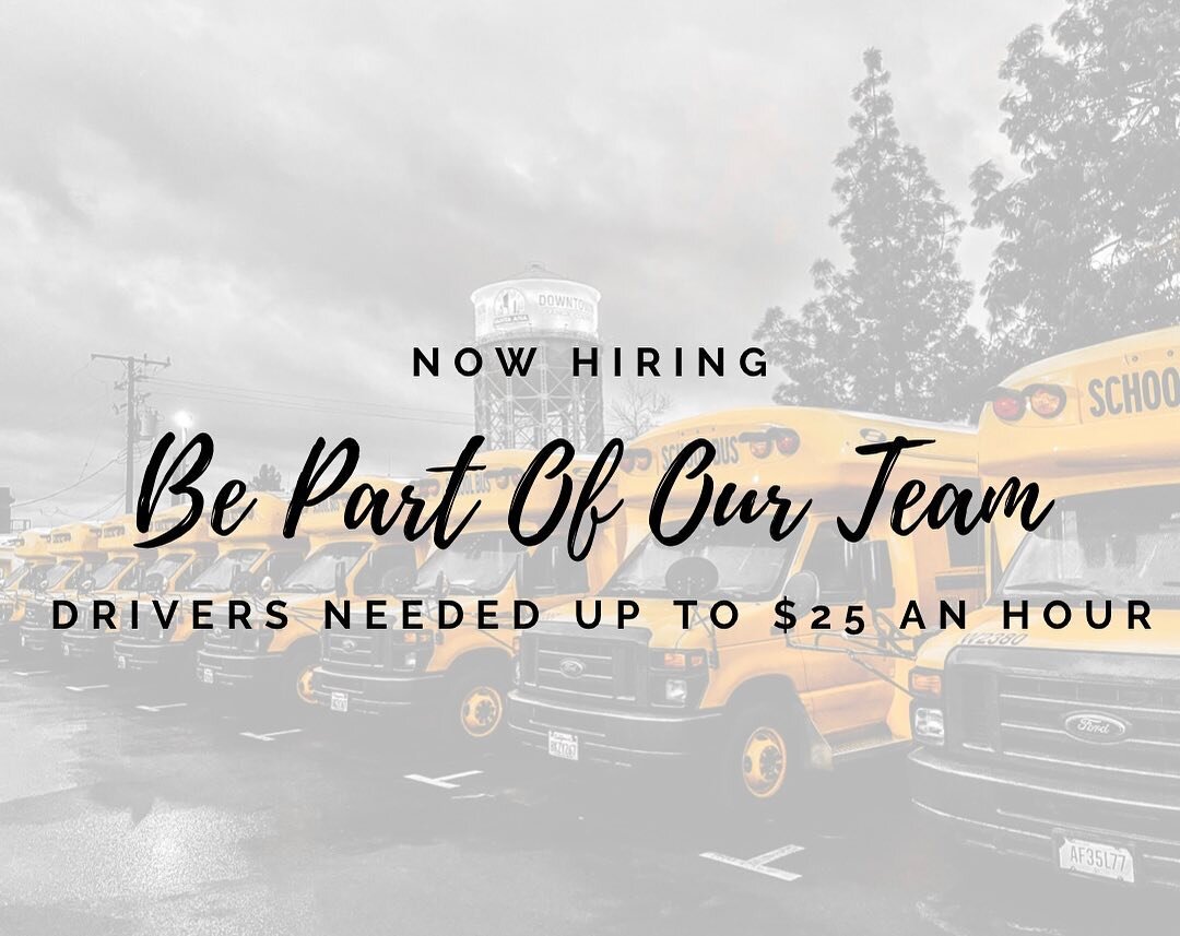 Now hiring! Be part of our growing family. #SchoolBusDrivers #Hiring #JFKIsGrowing #CompanyOnTheMove #Work #Transportation #Jobs