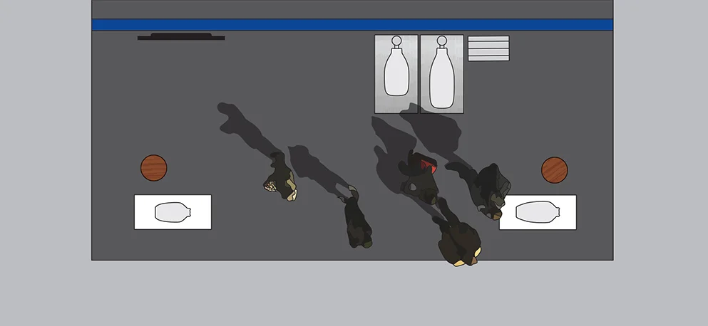 20 FT TRADE SHOW SET-UP (OVERHEAD)