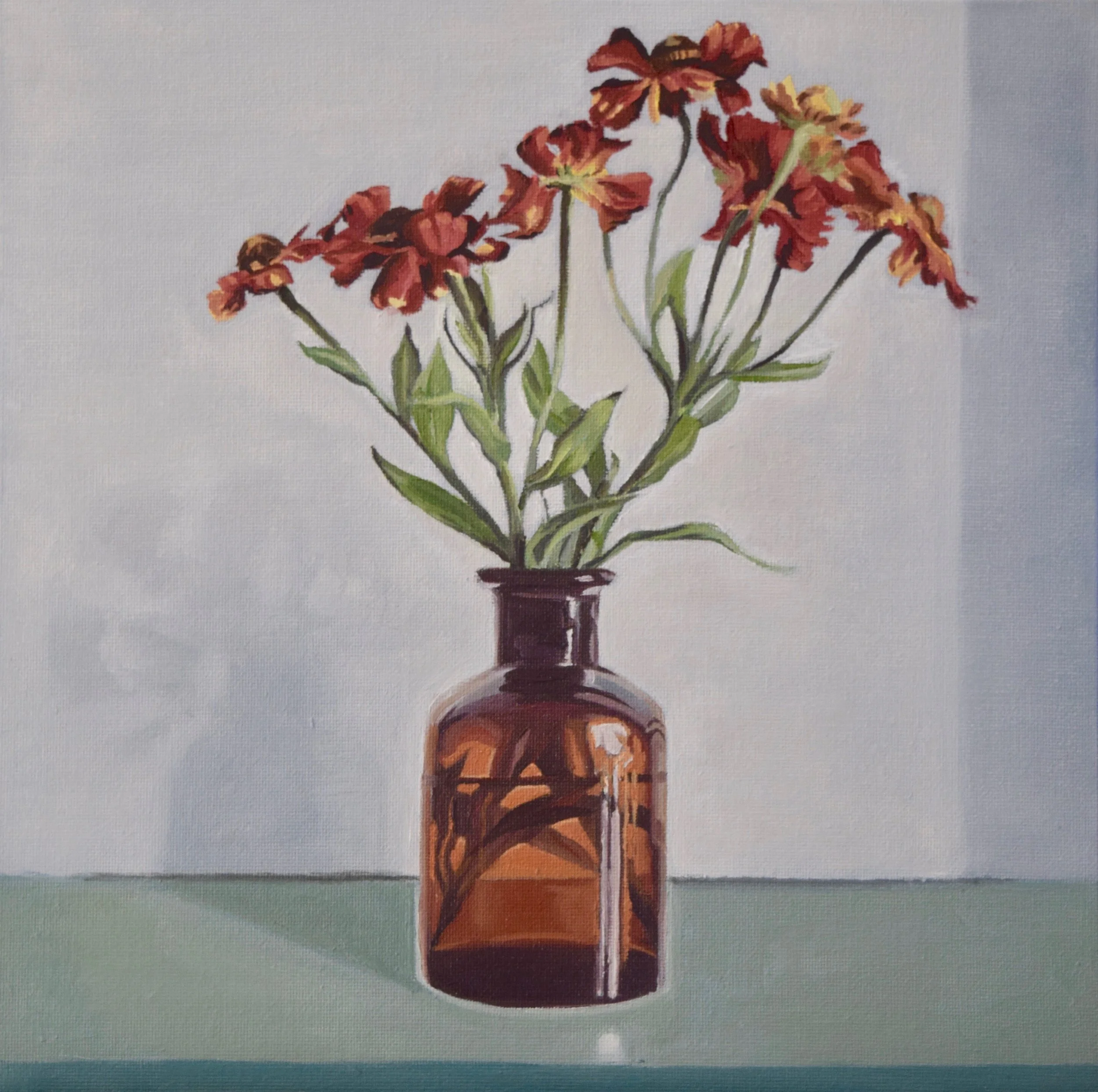 Still Life, Bottle Flowers